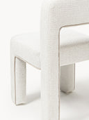 Chaise rembourrée en bouclette Ana