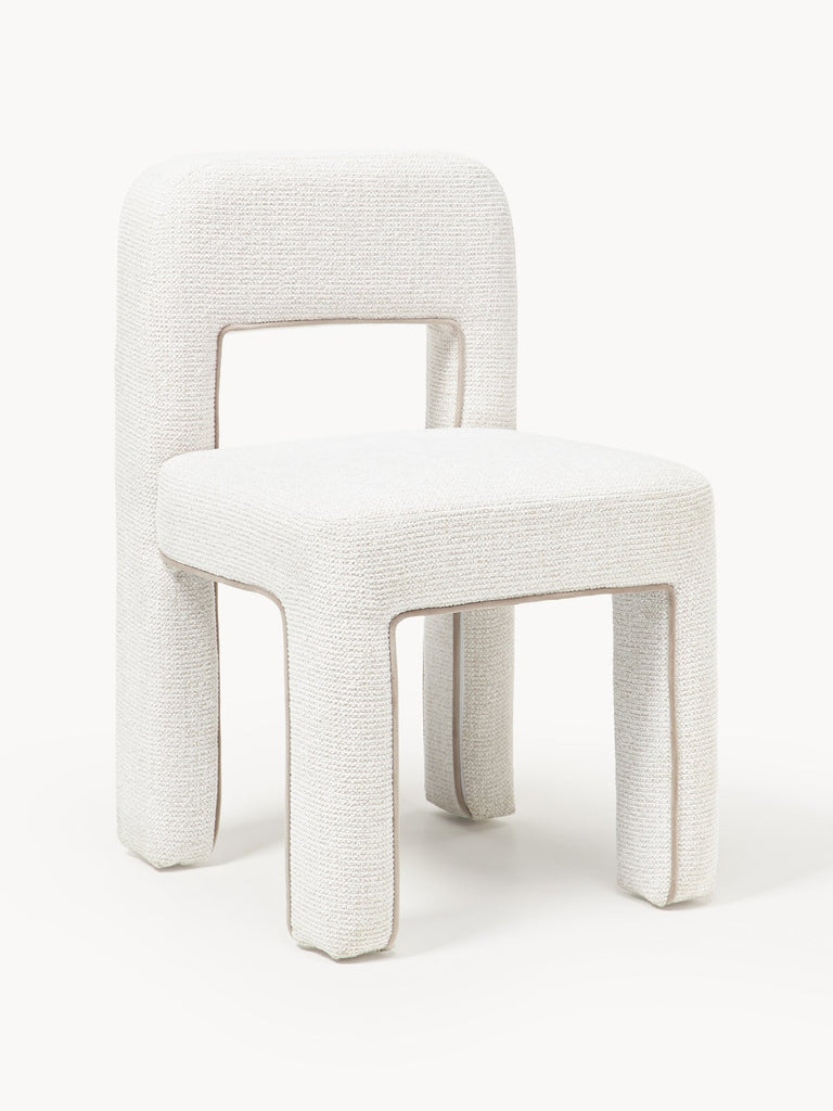 Chaise rembourrée en bouclette Ana