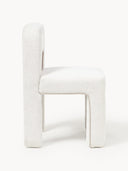 Chaise rembourrée en bouclette Ana