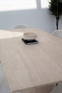 Marta Travertine Dining Table