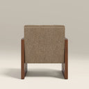 Greta Accent Chair | Speckled Cappuccino Boucle & Walnut