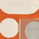 GROOVY - Tapis rétro style année 70 orange - GRO381ORA