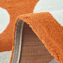 GROOVY - Tapis rétro style année 70 orange - GRO381ORA