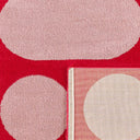 GROOVY - Tapis rétro style année 70 rouge - GRO381ROU