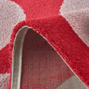 GROOVY - Tapis rétro style année 70 rouge - GRO381ROU