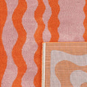 GROOVY - Tapis vintage style année 70 orange - GRO382ORA