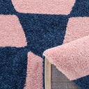GROOVY - Tapis vintage année 70 bleu - GRO383BLE