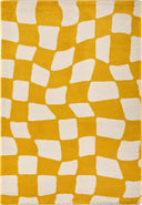GROOVY - Tapis vintage année 70 jaune - GRO383JAU