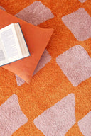 GROOVY - Tapis vintage année 70 orange - GRO383ORA
