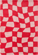 GROOVY - Tapis vintage année 70 rouge - GRO383ROU