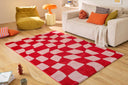 GROOVY - Tapis vintage année 70 rouge - GRO383ROU