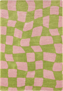 GROOVY - Tapis vintage année 70 vert - GRO383VER