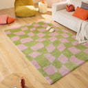 GROOVY - Tapis vintage année 70 vert - GRO383VER