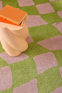 GROOVY - Tapis vintage année 70 vert - GRO383VER