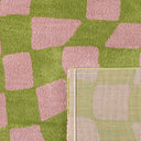 GROOVY - Tapis vintage année 70 vert - GRO383VER