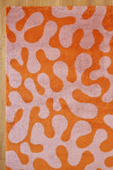 GROOVY - Tapis salon vintage rose - GRO384ROS