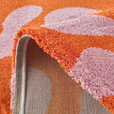 GROOVY - Tapis salon vintage rose - GRO384ROS