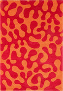 GROOVY - Tapis salon vintage rouge - GRO384ROU