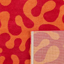GROOVY - Tapis salon vintage rouge - GRO384ROU