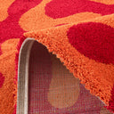 GROOVY - Tapis salon vintage rouge - GRO384ROU