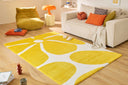 GROOVY - Tapis salon vintage année 70 jaune - GRO385JAU