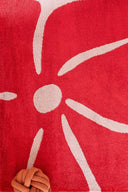 GROOVY - Tapis salon vintage année 70 rouge - GRO385ROU