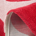 GROOVY - Tapis salon vintage année 70 rouge - GRO385ROU
