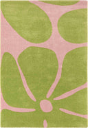 GROOVY - Tapis salon vintage année 70 vert - GRO385VER