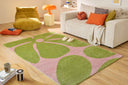 GROOVY - Tapis salon vintage année 70 vert - GRO385VER