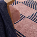 GROOVY - Tapis salon vintage années 70 bleu rayé – GRO386BLE
