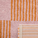 GROOVY - Tapis salon vintage années 70 orange rayé - GRO386ORA