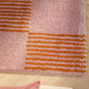 GROOVY - Tapis salon vintage années 70 orange rayé - GRO386ORA