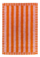 GROOVY - Tapis rétro orange rayé - GRO387ORA
