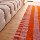 GROOVY - Tapis rétro orange rayé - GRO387ORA