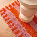 GROOVY - Tapis rétro orange rayé - GRO387ORA