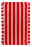 GROOVY - Tapis rétro rouge rayé - GRO387ROU