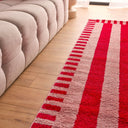 GROOVY - Tapis rétro rouge rayé - GRO387ROU