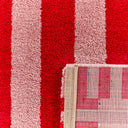 GROOVY - Tapis rétro rouge rayé - GRO387ROU