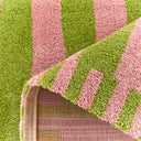 GROOVY - Tapis rétro vert rayé - GRO387VER