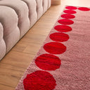 GROOVY - Tapis salon esprit seventies rose - GRO388ROU