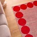 GROOVY - Tapis salon esprit seventies rose - GRO388ROU