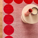 GROOVY - Tapis salon esprit seventies rose - GRO388ROU