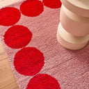 GROOVY - Tapis salon esprit seventies rose - GRO388ROU