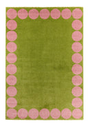 GROOVY - Tapis salon esprit seventies vert - GRO388VER