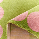 GROOVY - Tapis salon esprit seventies vert - GRO388VER