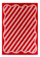 GROOVY - Tapis esprit 70’s rouge et rose - GRO389ROU