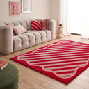 GROOVY - Tapis esprit 70’s rouge et rose - GRO389ROU