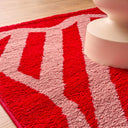 GROOVY - Tapis esprit 70’s rouge et rose - GRO389ROU