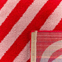 GROOVY - Tapis esprit 70’s rouge et rose - GRO389ROU