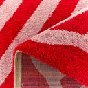 GROOVY - Tapis esprit 70’s rouge et rose - GRO389ROU